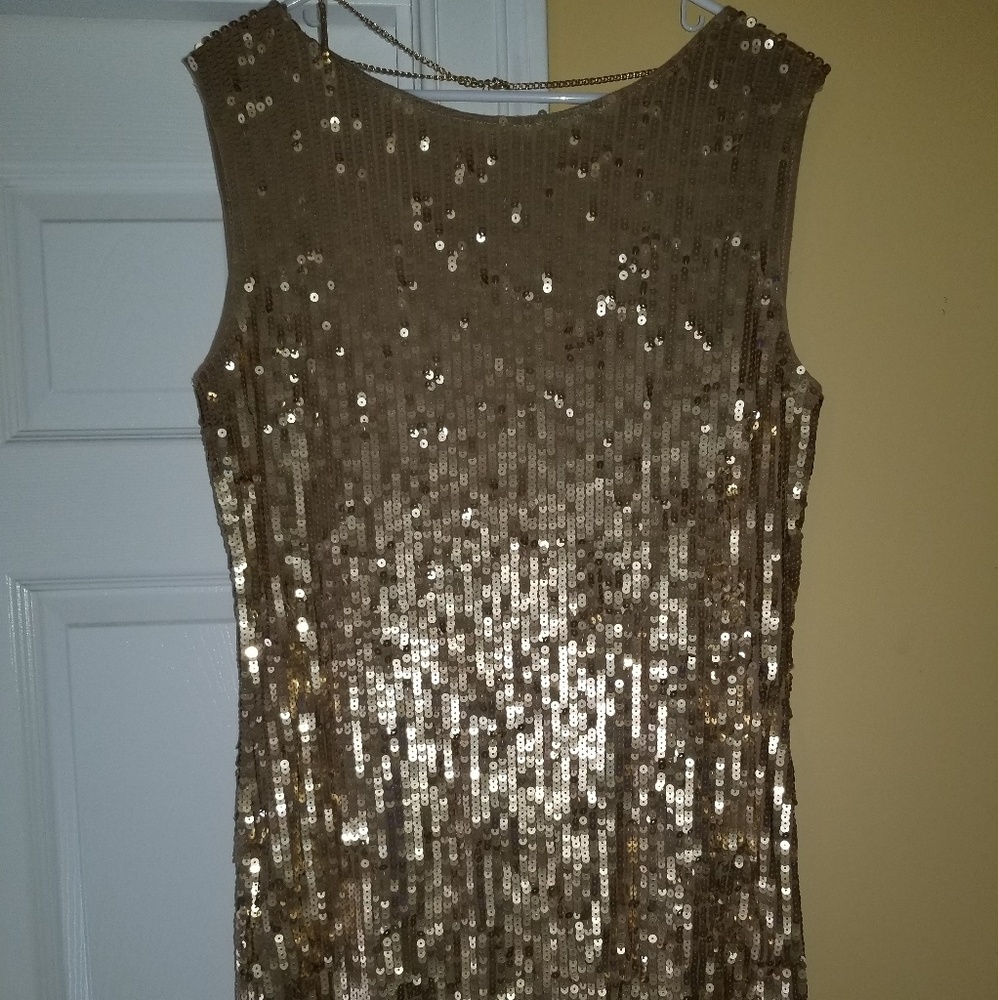 Women's Gold sequin dress